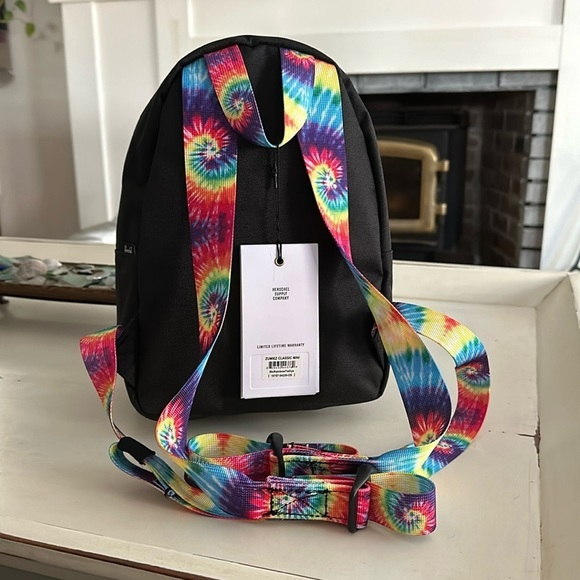 Herschel Supply Company Zumiez Classic Mini Backpack - Black/Rainbow/TieDye - Picture 1 of 16
